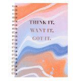 2021New Products 2022 Unique Marble Design Custom Printing B5 Hardcover Spiral Journal Notebook Planner