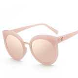 NEW Unique Sunglasses Women Vintage Frame Eyewear Acetate Shades Gradient UV400 Brand Designer Stylish Cat Eye Mirror 101301