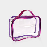 Fashion China factory  custom Clear PVC Zipper Travel wash Bag Cosmetic Makeup Bag