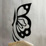 custom self adhesive car stickers butterfly, black butterfly wall sticker