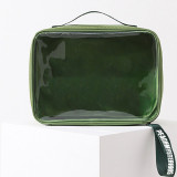 Wholesale Customized Pouch Clear Pvc Gift Makeup Bag jelly   transparent  waterproof cosmetic bag