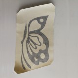 custom self adhesive car stickers butterfly, black butterfly wall sticker
