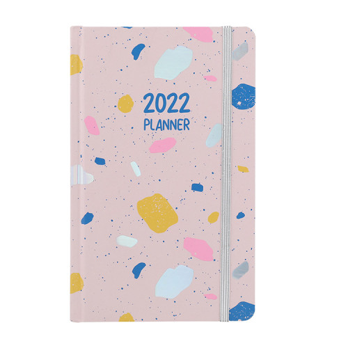 New Products 2022 Unique Hot-Selling Holographic Terrazzo Design Journal Weekly Daily Custom Planner Notebook