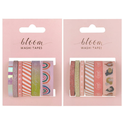 Custom Printing Masking Set of 6 Journal Notebook Stickers Planner Accessory Washi Tape