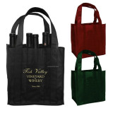 Competitive price high quality eco-friendly recycle 4 bottles carry non woven wine bag