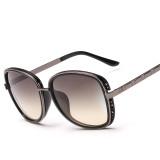 Sunglasses Women Brand Designer Gradient UV400 Vintage Ladies Oversized Sun Glasses For Woman Eyewear Oculos lunette 137901