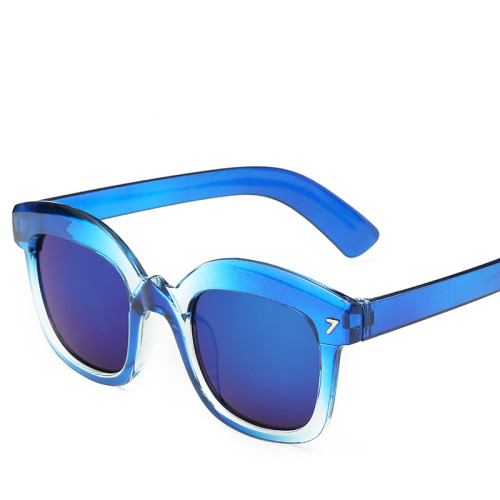 Glasses Basic Thick Frame Sunglasses With Anti UV400 Steampunk Men's Sun Glasses Oculos De Sol Feminino Eyewear 111401