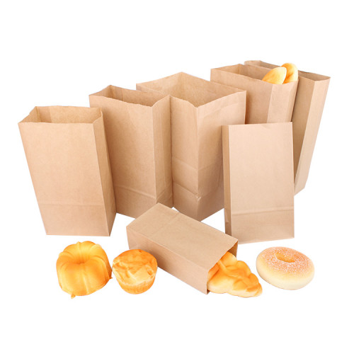 Food Packing White Brown Kraft Greaseproof Paper Lunch Takeaway Bags