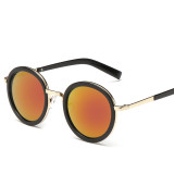 Fashion Sunglasses Round Style Women Sun glasses Mirrored Brand Design Points Women Mirror Eyewear UV400 Oculos De Sol 104501