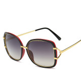 classic big frame sunglasses women metal wheel frame sunglasses fashion simple sun glasses UV400 oculos de sol feminino 104001