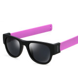 107501 The New Design Sun glasses Wholesale Fashion Shades Applauded Mirror Polariscope Soft Leg Roll Up Sunglasses