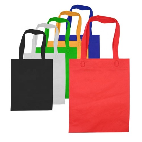 Customize cheap non woven shopping tote bag with logo for shopping