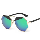98301 Brand Designer New Big Sunglasses Men Women Hexagon Lovers Hippie UV400 Gift For Boys Girls Ladies Sun Glasses
