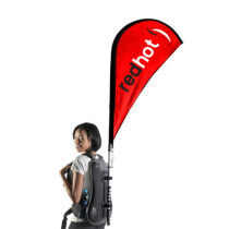 wholesale walking advertising beach banner country backpack flag