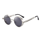 Superhot Eyewear 10861 Wholesale Gothic Round Metal Steampunk Sunglasses