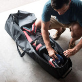 Heavy Duty 600D Polyester Oxford Wear-Resistant Travel Golf Bag with Wheels