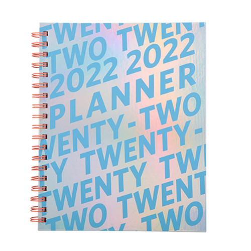 New Products 2022 Unique Watercolor Design Custom Notebook Journal Spiral Hardcover Monthly Planner