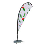 Hot sale double sided recycling extra large feather beach flag