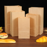 Wholesale recyclable paper box bread nuts snack packaging takeaway bag