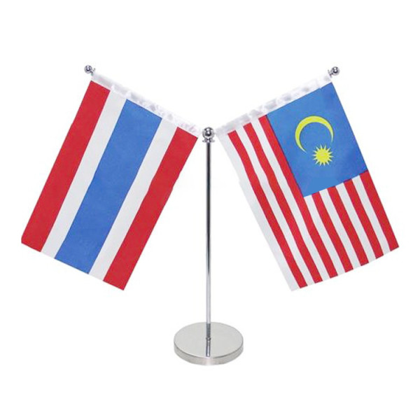 wholesale custom metal pole desk stand mini countries table flag