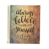 Custom Design Weekly Monthly Single Coil Spiral Goal Setting Planner