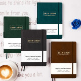 Custom A5 Hard Cover Pu Leather Day Planner Notebook