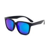 small MOQ Custom brand Logo Quick Fashion sun glasses Big Square Frame Silver TAC Lens TR90 Sunglasses