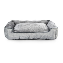 Large Soft Short Plush Cottom Pet Sofa Warm Detachable Dog Bed
