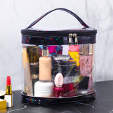 Waterproof travel clear cosmetic bag transparent TPU makeup zipper PVC beauty case bag