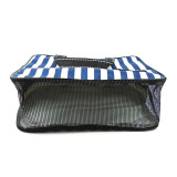 Wholesale Custom Lady  Cosmetic  Pouch PU Leather Handle Women Makeup Bag