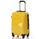 fashion shiny PC 20 24 28  trolley luggage sets with soft handle and slient spinner wheels