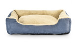 Large Soft Short Plush Faux Suede Fabric Pet Sofa Warm Detachable Dog Bed