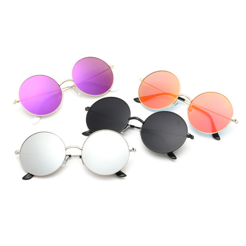 2017 New Round Fashion Sunglasses Designer Metal Sun Glasses Men Retro Oculos UV400 126501