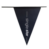 Decorative Outdoor Christmas PE Plastic Triangle Bunting Flag