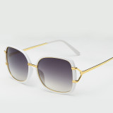 classic big frame sunglasses women metal wheel frame sunglasses fashion simple sun glasses UV400 oculos de sol feminino 104001