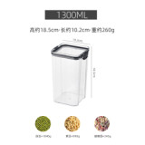 Clear Glass  Kitchen Organize Pantry  Fridge Organizer  Plastic Food Storage Jars Set Storage Bottles With Lids