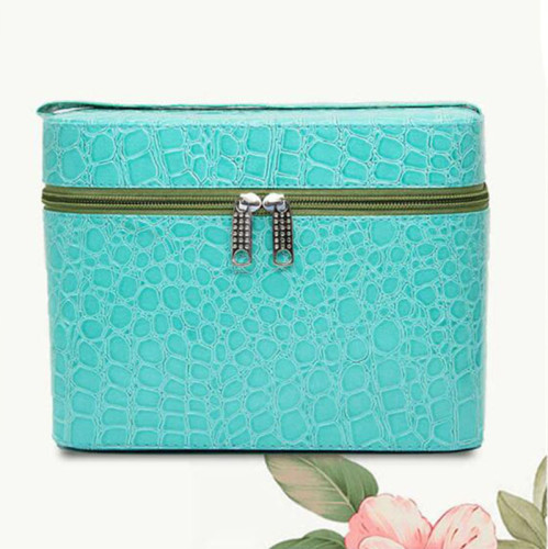 Wholesale Simple and stylish  stone pattern cubes Cosmetic case