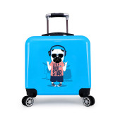 ABS PC luggage hard shell printed suitcase travel luggage bags for kids or children