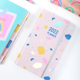 New Products 2022 Unique Hot-Selling Holographic Terrazzo Design Journal Weekly Daily Custom Planner Notebook