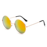 A0301 Superhot Eyewear 53mm Classic Retro Vintage Men Women Sun glasses Fashion Mirrored Round Metal Sunglasses