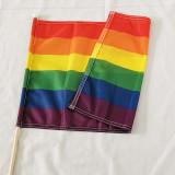 Promotional campaign festival international hand flag all countries election small polyester world flags