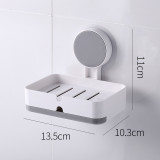 Taizhou high quality soap holder wall adhesive no drill soap holder kitchen bathroom soap holder with drainer