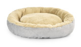 Large Soft Short Plush Faux Suede Fabric Pet Sofa Warm Detachable Round Dog Bed