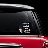 Custom Weatherproof Car Baby On Board Logo Caution Sticker For Kids