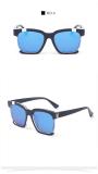 2017 Unisex Sunglasses Fashion UV400 Cool Glasses Retro Brand Personality Big Square Eyeglasses Men and Women Eyewear 125901