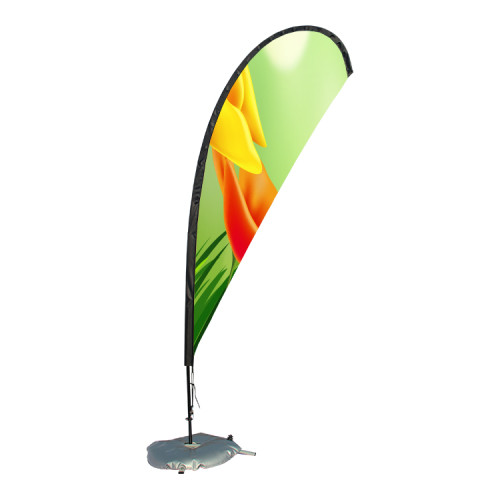 wholesale custom printing wind feather beach telescopic pole flag banner