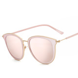 Fashion Retro Sunglasses Women Brand Design Vintage Round Sun Glasses Metal Sunglass 92801