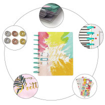 Custom Printing Design A5 Weekly Discos Transparent Cover Disc bound Binding Happy Planner