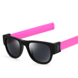 107501 The New Design Sun glasses Wholesale Fashion Shades Applauded Mirror Polariscope Soft Leg Roll Up Sunglasses