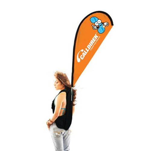 wholesale walking advertising beach banner country backpack flag